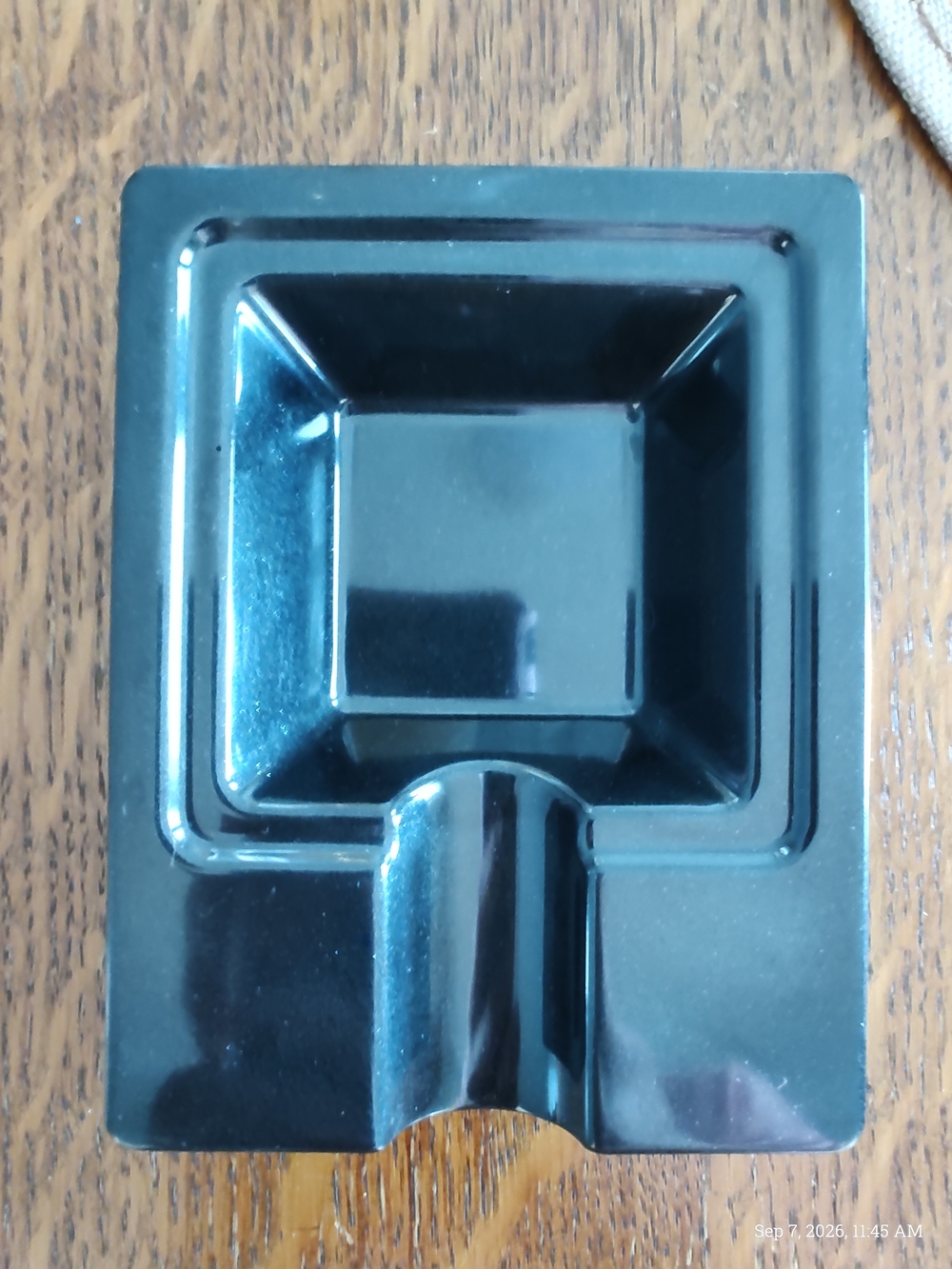 Cigar Black Mid Century Modern Ashtray